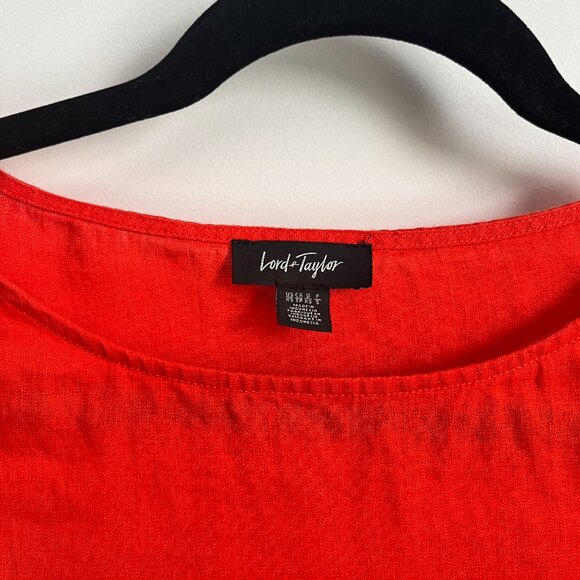 Ruffled sleeve linen top XS - Picture 3 of 8